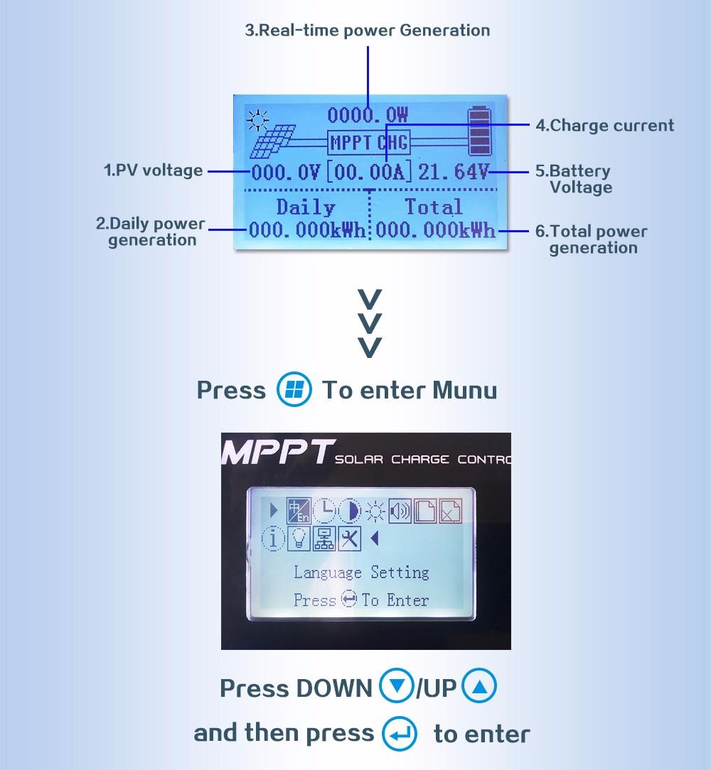 12v 24v 48v solar charge controller